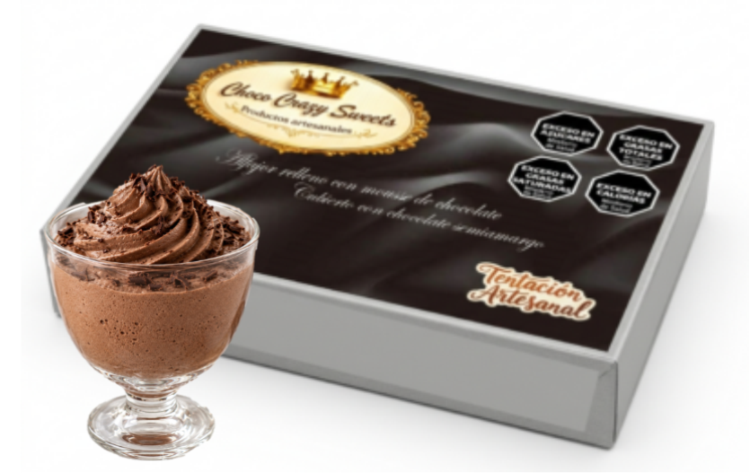 Caja x 6 Alfajores Mousse de chocolate