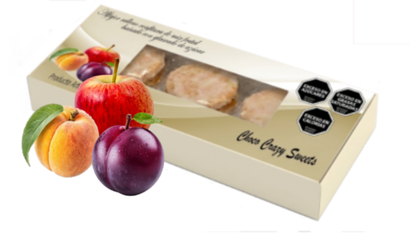 Caja Alfajores Frutales x 3u mix frutal
