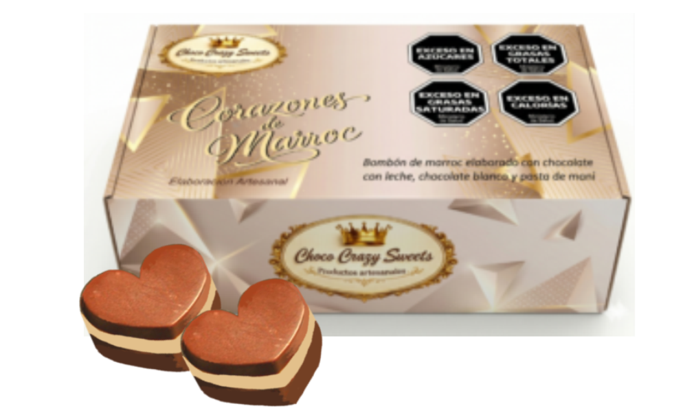 Caja x 12 Packs de corazones de marroc