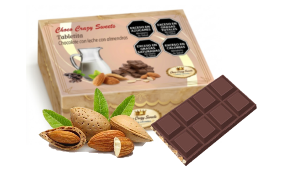 Caja x 18 Tabletitas de chocolate con leche con almendras