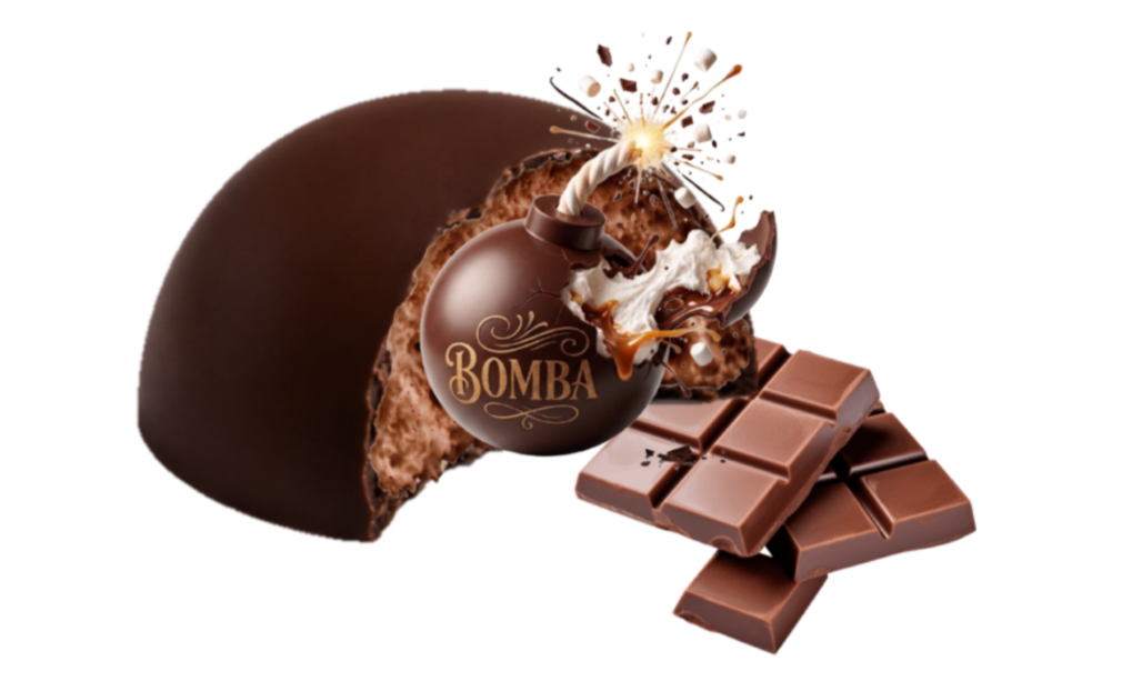Caja x 6 u - Bomba rellena sabor chocolate