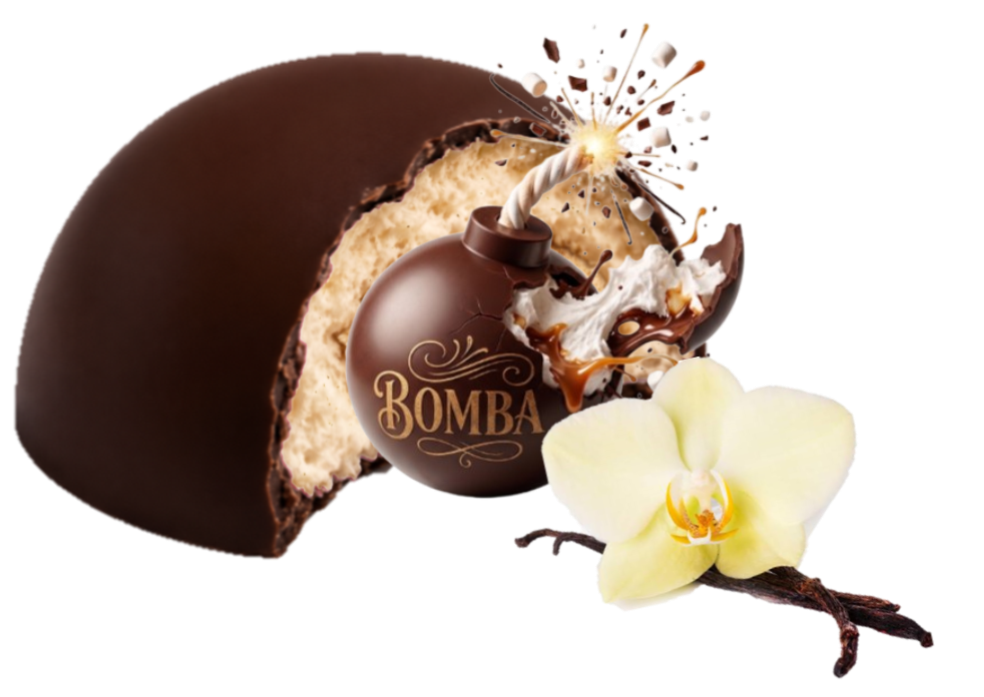 Caja x 6 u Bomba rellena sabor vainilla