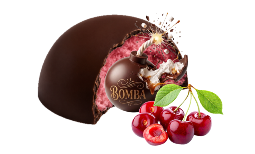 Caja x 6 u - Bomba rellena sabor cereza