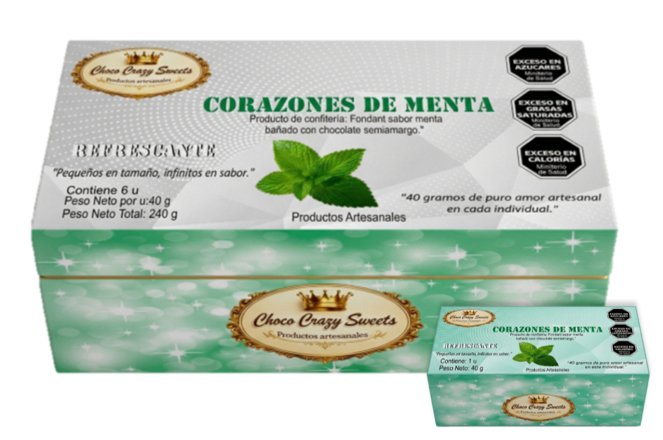 Corazoncitos de menta