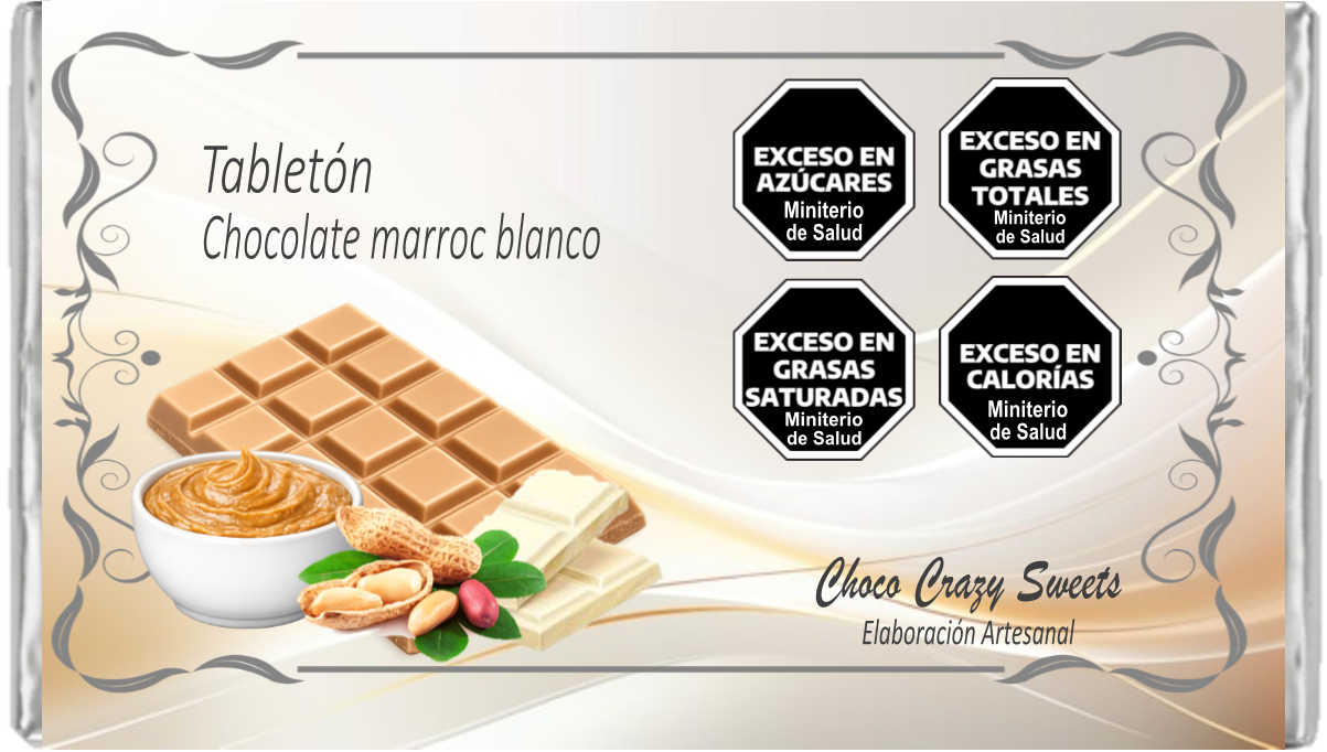 Tabletón marroc con blanco